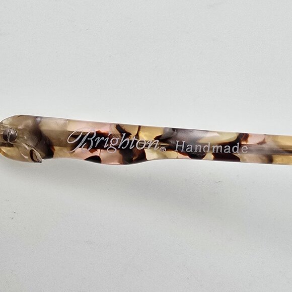 *SOLD*Brighton Romeo Juliet Silver Olive Pink Tortoise Frame Brown Lens Sunglass - Picture 11 of 16